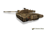 RC Panzer Challenger 2 Heng Long Metallgetriebe Heckansicht