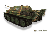 RC Panzer Jagdpanther Heng Long 1:16 Heckansicht links