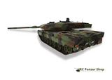 RC Panzer Leopard 2A6 Heng Long 1:16 Heckansicht links